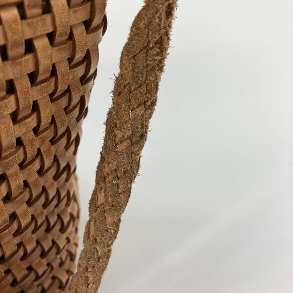 Patricia Nash (SMALL) brown leather basket weave (ASIS) - Picture 5 of 10